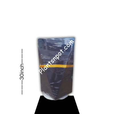 Black Diamond Gold Concrete Planter