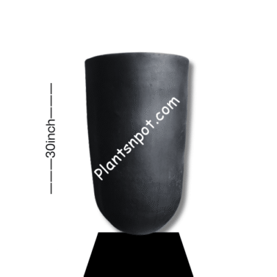 Black Egg Pot Concrete Planter