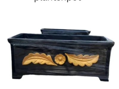 GoldLeaf Concrete Planter Kiyari