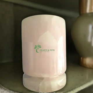 Pink Onyx Marble Stone Planter